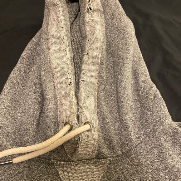 Abercrombie Grey Distressed Hoodie - Picture 4 of 6